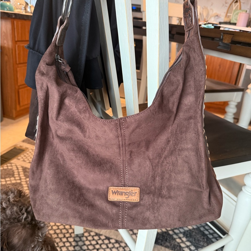 Wrangler Chocolate Brown Hobo Bag